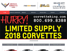 Tablet Screenshot of corvetteking.com
